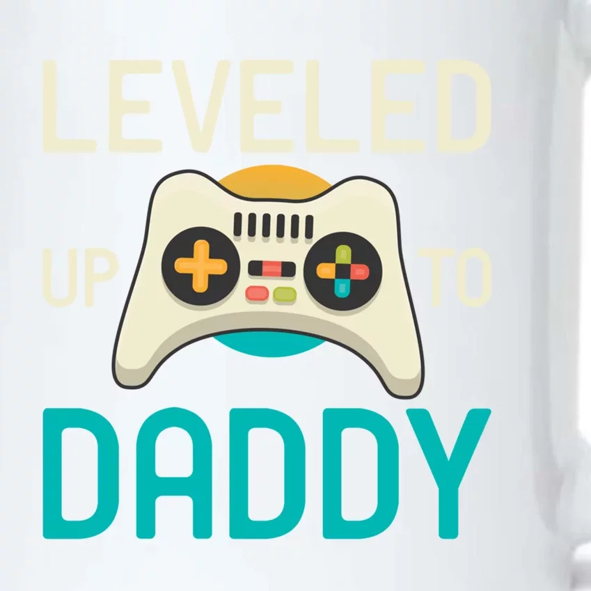 Leveled Up To Daddy Cool Videogame Player Gamer Fatherhood Gift Black Color Changing Mug