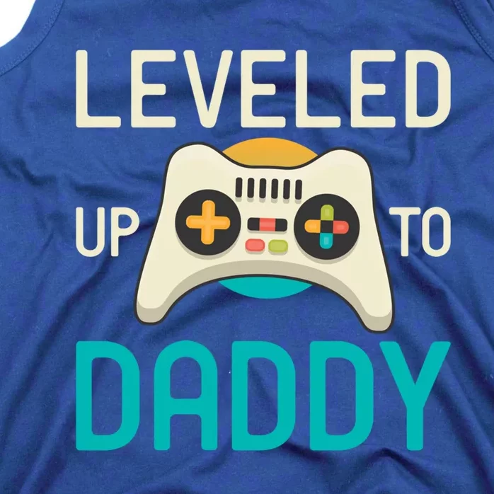 Leveled Up To Daddy Cool Videogame Player Gamer Fatherhood Gift Tank Top