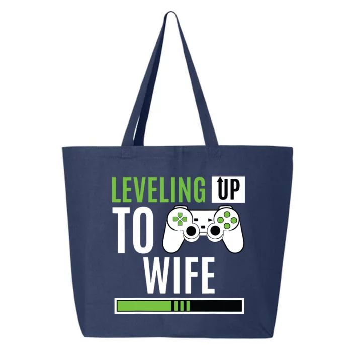 Leveling Up To Wife Gaming Engagement Bride Announcement 25L Jumbo Tote