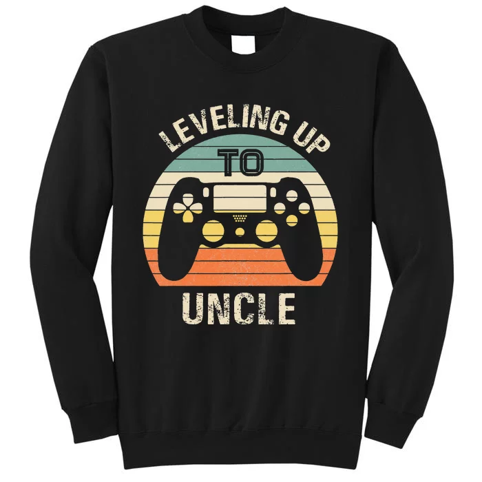 Leveling up to uncle 2021 funny video gamer vintage Sweatshirt