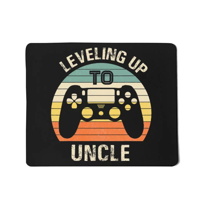 Leveling up to uncle 2021 funny video gamer vintage Mousepad