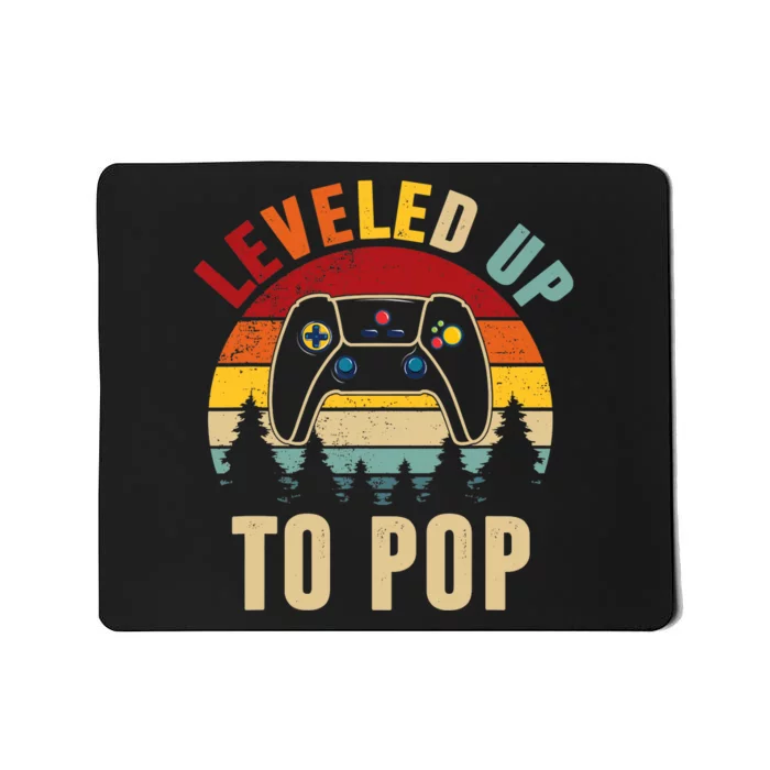 Leveled Up To Pop Funny Gamer Father's Day Dad Mousepad