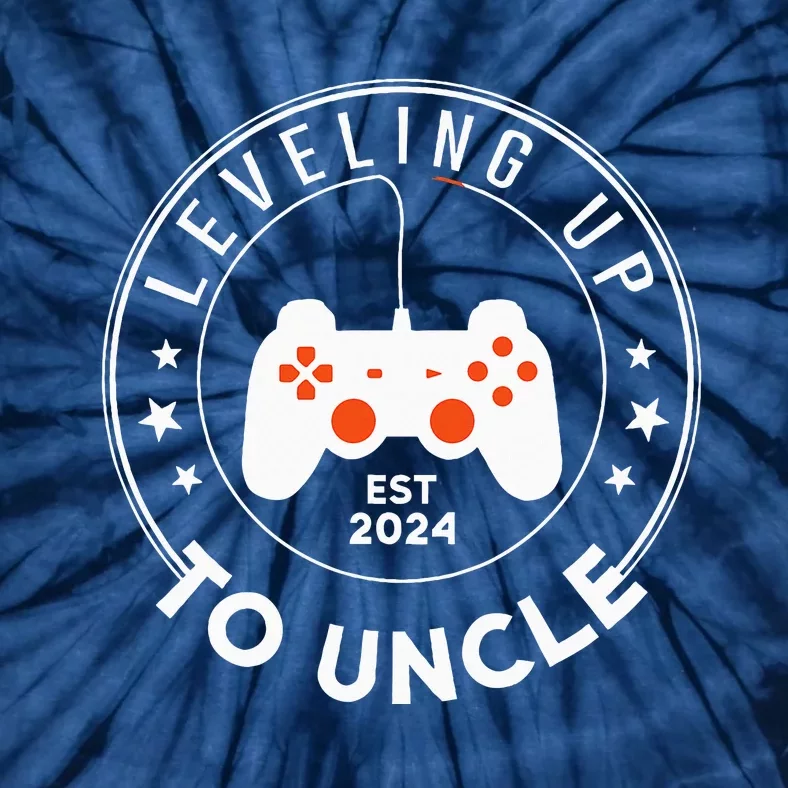 Leveling Up To Uncle Est 2024 Promoted To Uncle Tie-Dye T-Shirt