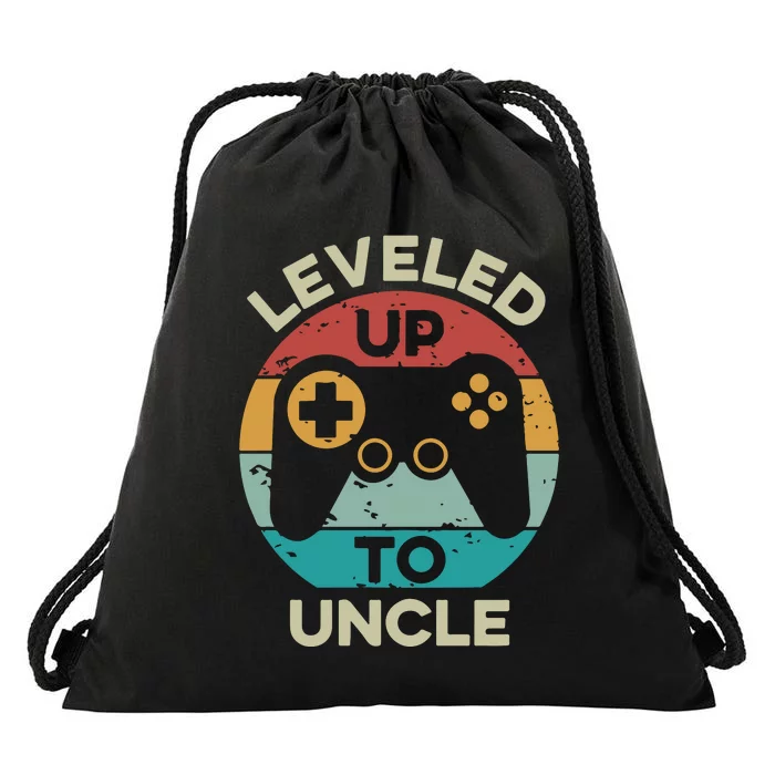 Leveled Up To Uncle Drawstring Bag