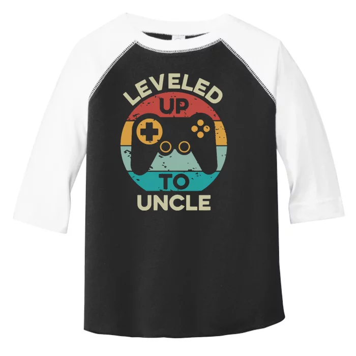 Leveled Up To Uncle Toddler Fine Jersey T-Shirt