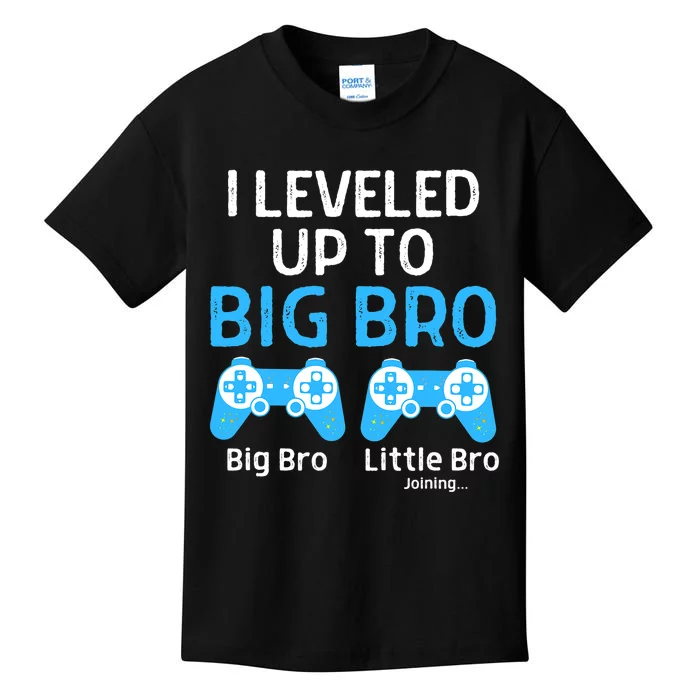 Leveling Up To Big Brother Video Game Player Kids T-Shirt