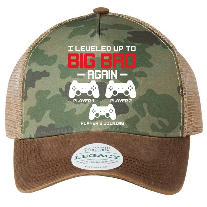 Leveled Up To Big Bro Again New Big Brother Gift Announcement Legacy Tie Dye Trucker Hat