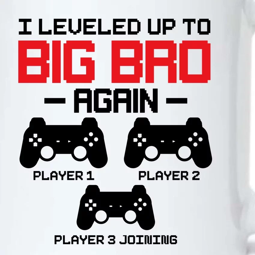 Leveled Up To Big Bro Again New Big Brother Gift Announcement Black Color Changing Mug