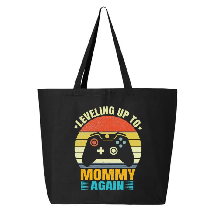 Leveling Up To Mommy Again Promoted To Newly Mommy 25L Jumbo Tote