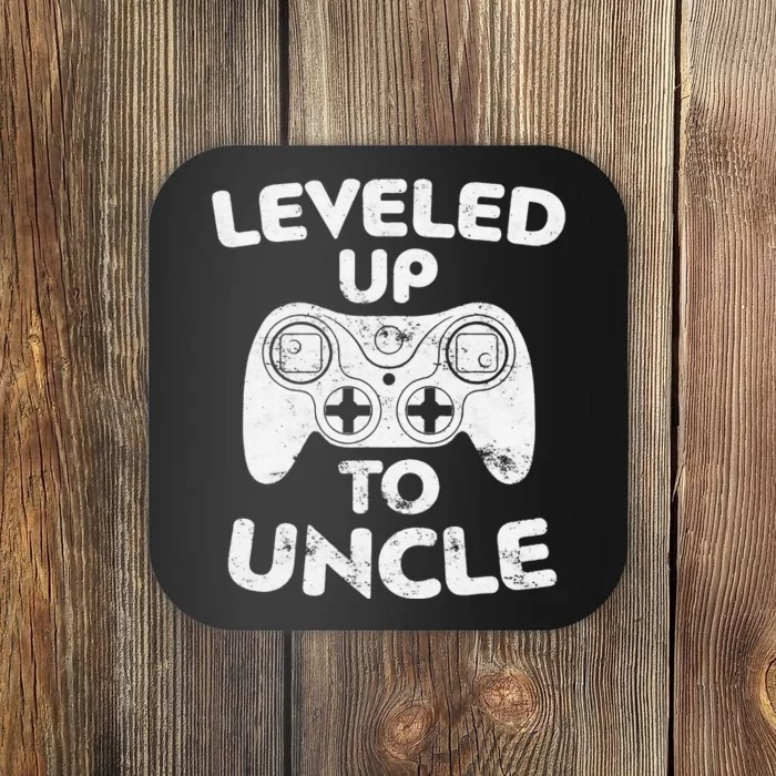 Leveled Up To Uncle Future Uncle Gift Coaster