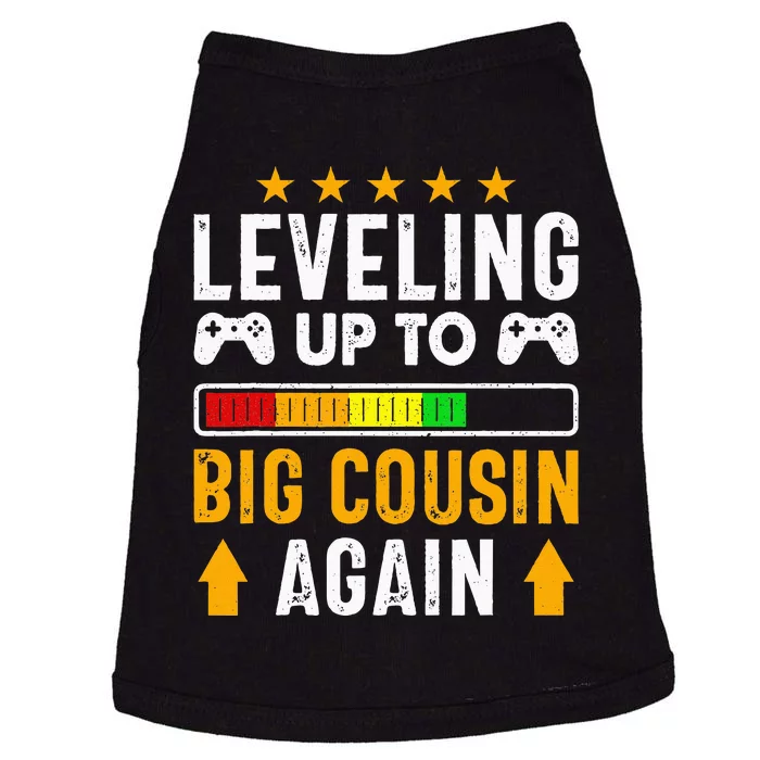 Leveling Up To Big Cousin Again Pregnancy Announcet Funny Doggie Tank