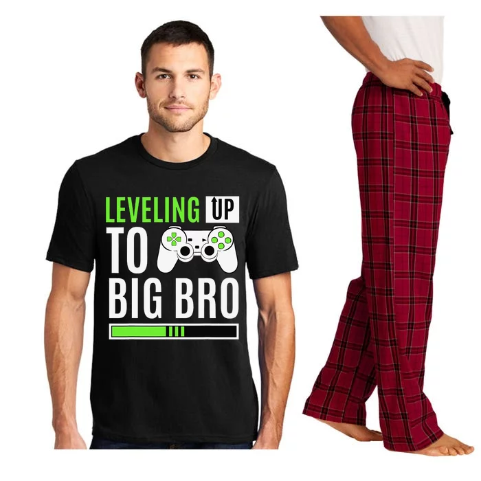 Leveling Up To Big Bro Gamer Baby Announcement Sibling Pajama Set