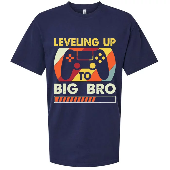 Leveling Up To Big Bro Vintage Future Brother Sueded Cloud Jersey T-Shirt