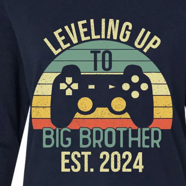 Leveling Up To Big Brother 2024 Promoted Big Brother 2024 Womens Cotton Relaxed Long Sleeve T-Shirt