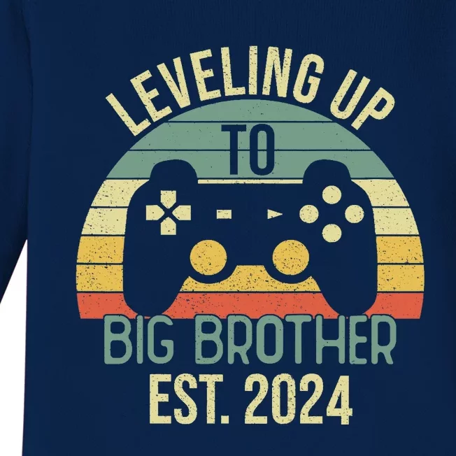 Leveling Up To Big Brother 2024 Promoted Big Brother 2024 Baby Long Sleeve Bodysuit