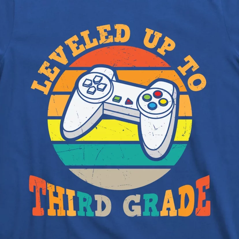 Leveled Up To Third Grade Cute 3Rd Grade Gift T-Shirt