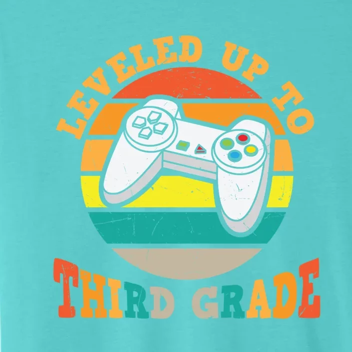 Leveled Up To Third Grade Cute 3Rd Grade Gift ChromaSoft Performance T-Shirt