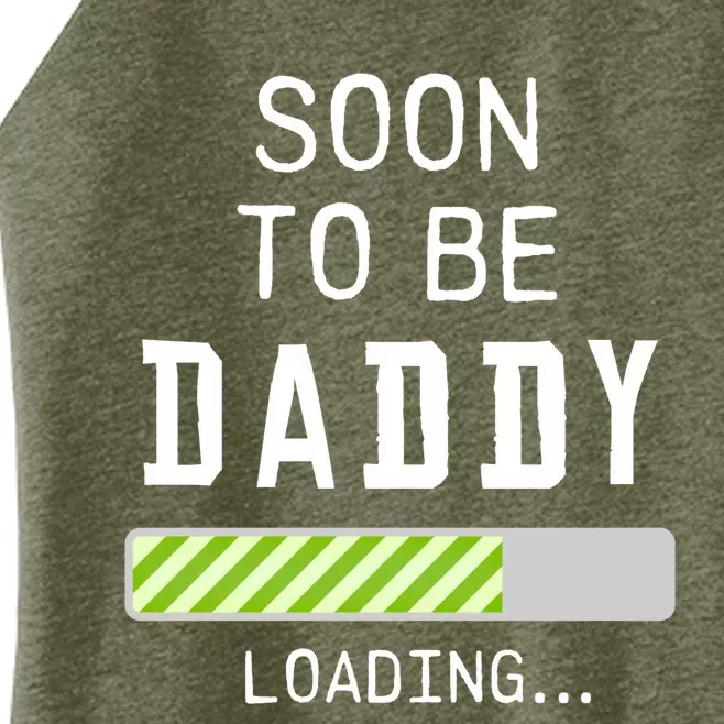 Leveled Up To Daddy Soon To Be Dad Father Gift Cute Gift Women’s Perfect Tri Rocker Tank