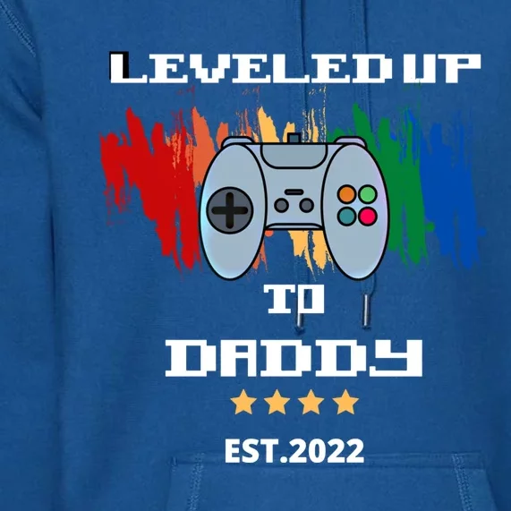 Leveled Up To Daddy Meaningful Gift Premium Hoodie