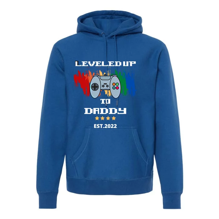 Leveled Up To Daddy Meaningful Gift Premium Hoodie