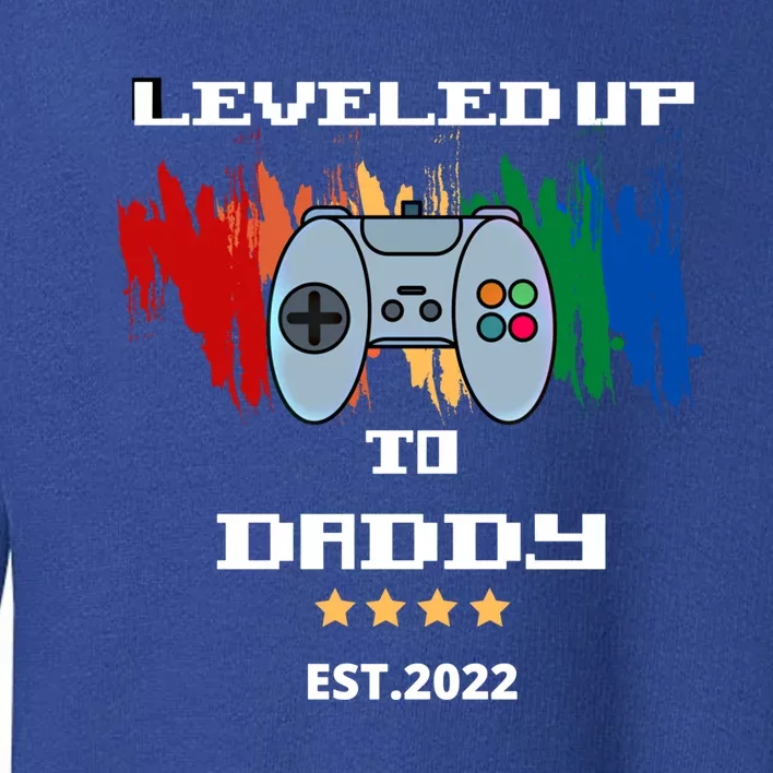 Leveled Up To Daddy Meaningful Gift Toddler Sweatshirt