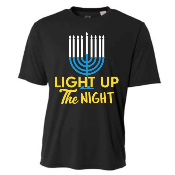 Light Up The Night Hanukkah Cooling Performance Crew T-Shirt