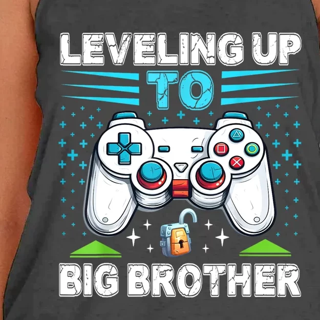 Leveling Up To Big Brother 2024 Funny Gamer Women's Knotted Racerback Tank