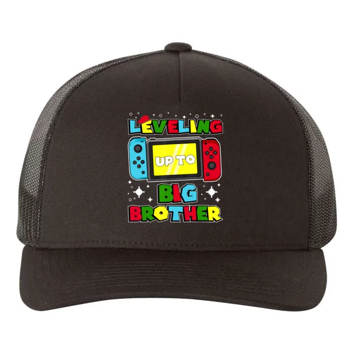 Leveling Up To Big Brother 2024 Gaming Boy Big Bro Yupoong Adult 5-Panel Trucker Hat