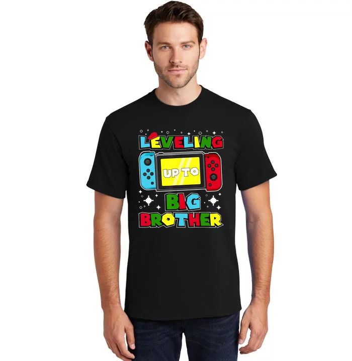 Leveling Up To Big Brother 2024 Gaming Boy Big Bro Tall T-Shirt