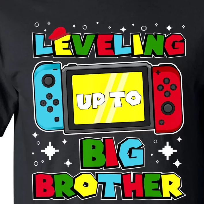 Leveling Up To Big Brother 2024 Gaming Boy Big Bro Tall T-Shirt