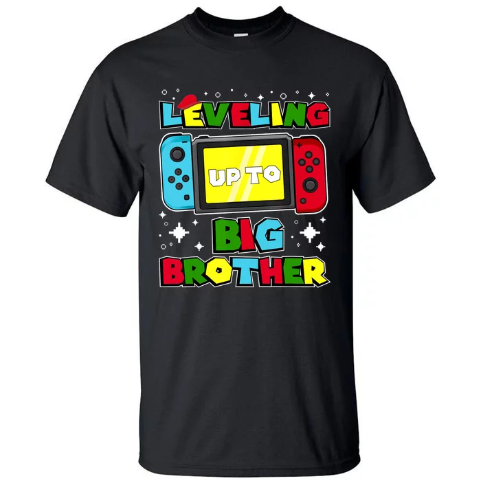 Leveling Up To Big Brother 2024 Gaming Boy Big Bro Tall T-Shirt