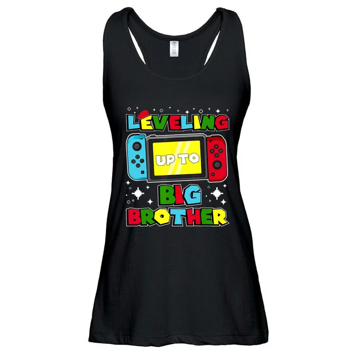 Leveling Up To Big Brother 2024 Gaming Boy Big Bro Ladies Essential Flowy Tank