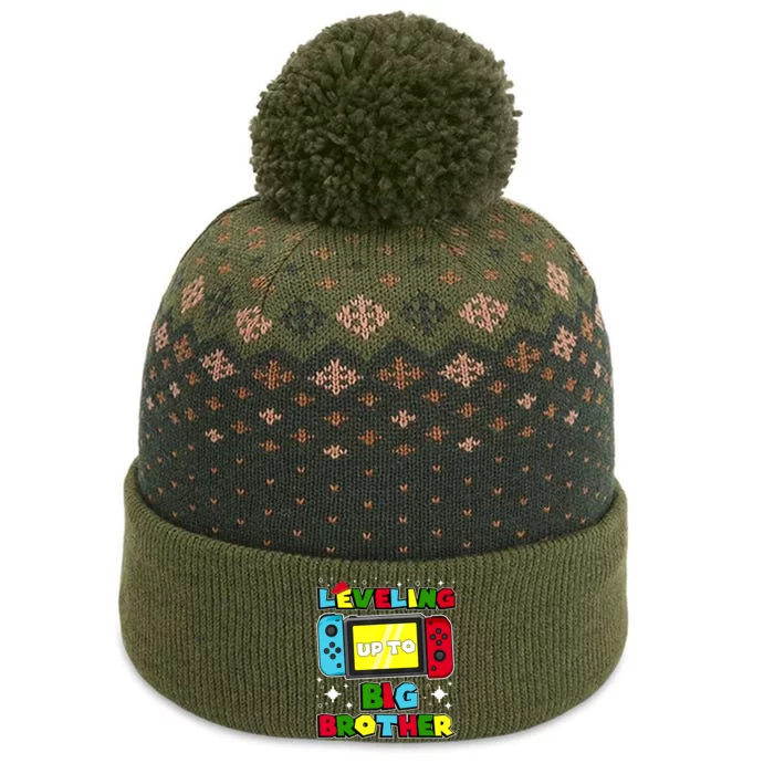 Leveling Up To Big Brother 2024 Gaming Boy Big Bro The Baniff Cuffed Pom Beanie