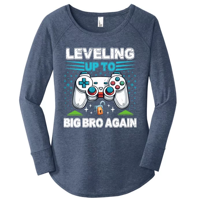 Leveling Up To Big Bro Again 2024 Women's Perfect Tri Tunic Long Sleeve Shirt