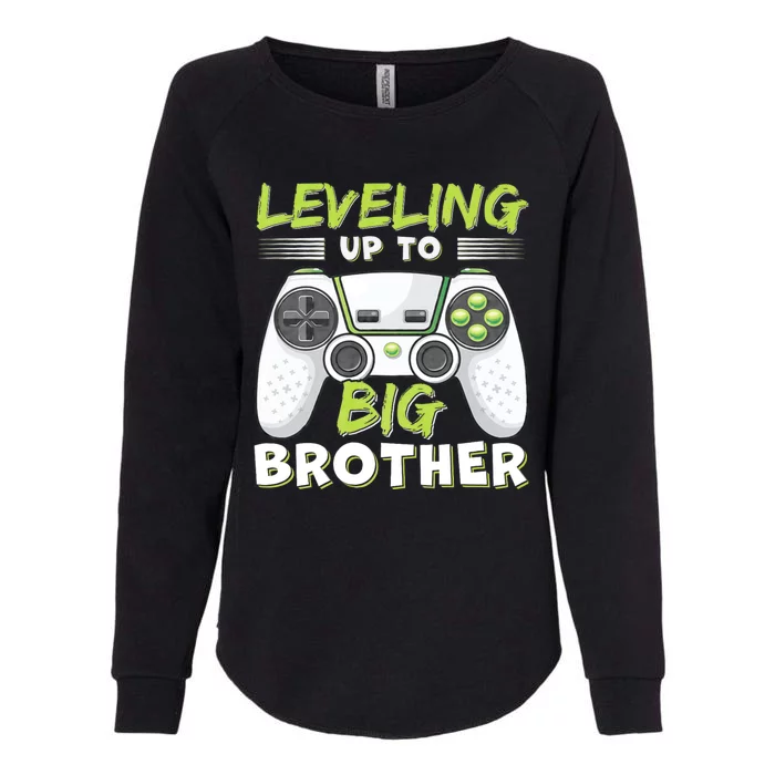 Leveling Up To Big Brother Womens California Wash Sweatshirt