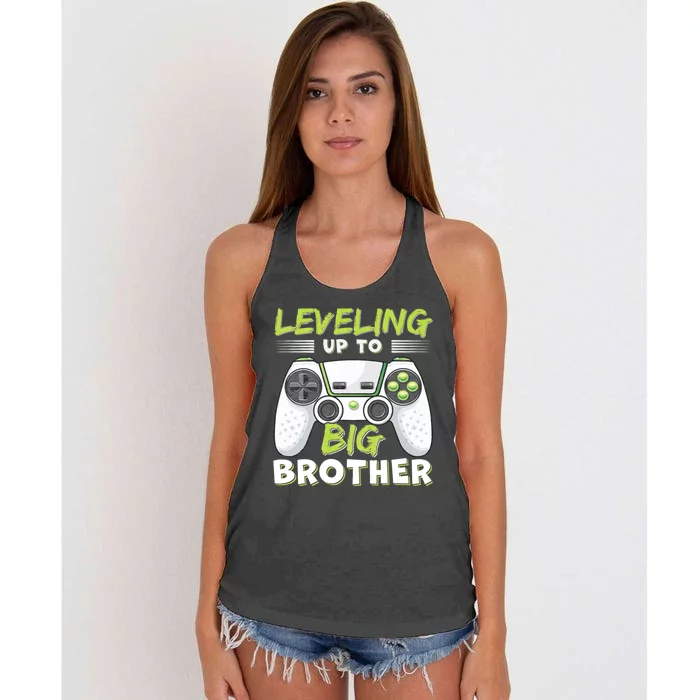 Leveling Up To Big Brother Women's Knotted Racerback Tank