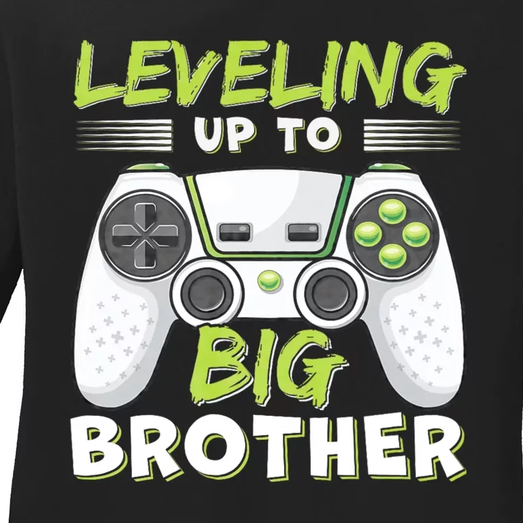 Leveling Up To Big Brother Ladies Long Sleeve Shirt