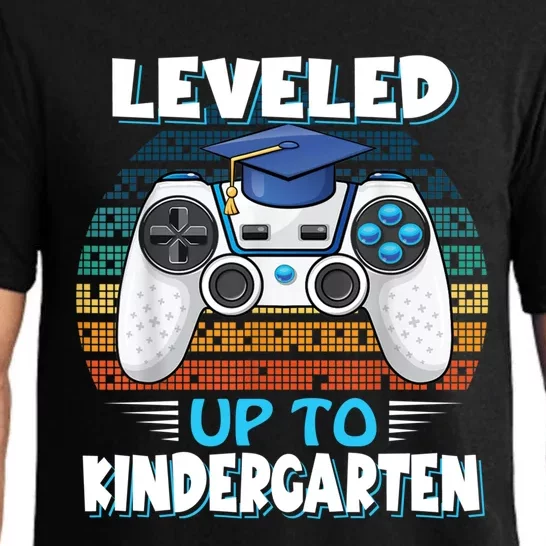 Leveled Up To Kindergarten Gamer Back To School First Day Gift Pajama Set