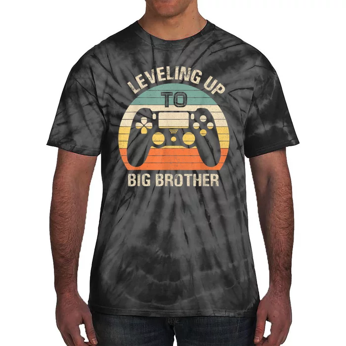 Leveling Up To Big Brother 2024 Funny Gamer Vintage Retro Tie-Dye T-Shirt