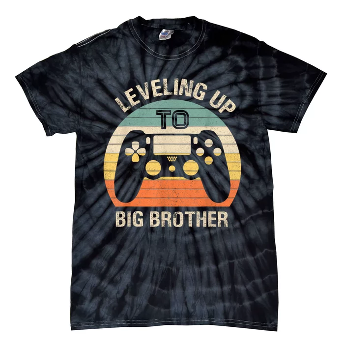 Leveling Up To Big Brother 2024 Funny Gamer Vintage Retro Tie-Dye T-Shirt