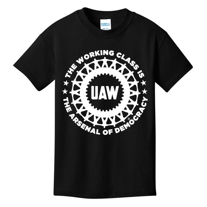 Liberators Uaw The Working Class Is The Arsenal Of Democracy Kids T-Shirt