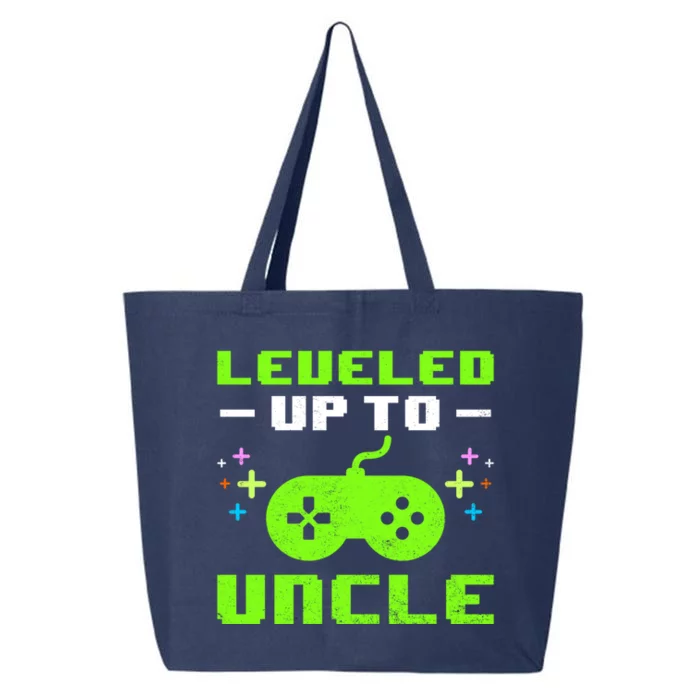 Leveled Up To Uncle New Uncle Gaming Promoted To Uncle Gamer Cool Gift 25L Jumbo Tote