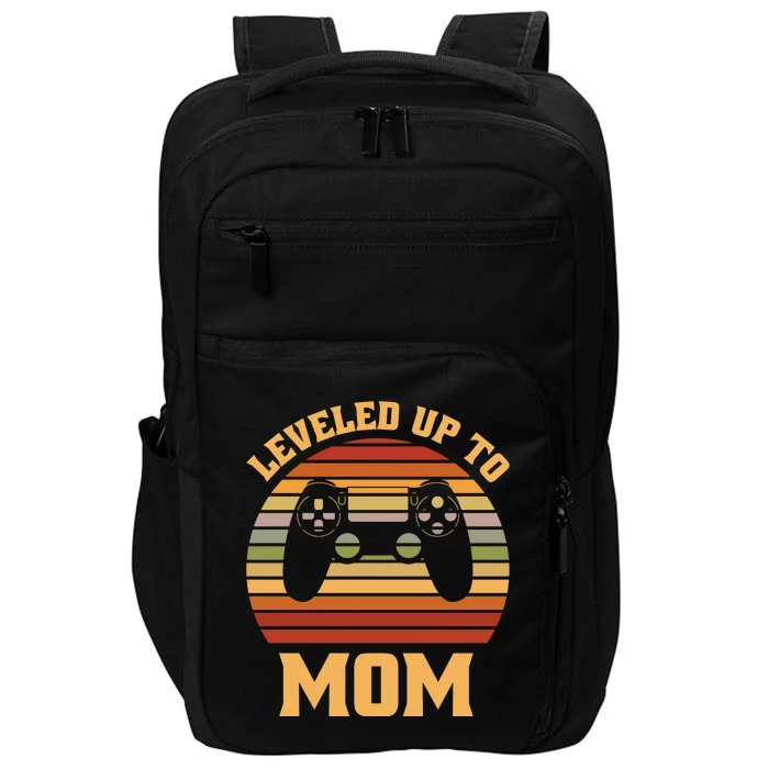 Leveled Up To Mom Cool Sunset Impact Tech Backpack