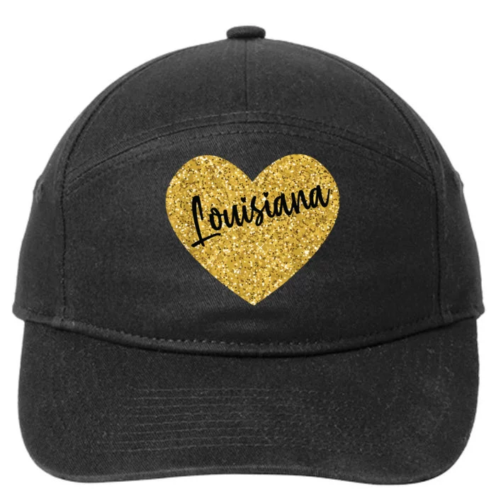 Louisiana Usa Travel 7-Panel Snapback Hat