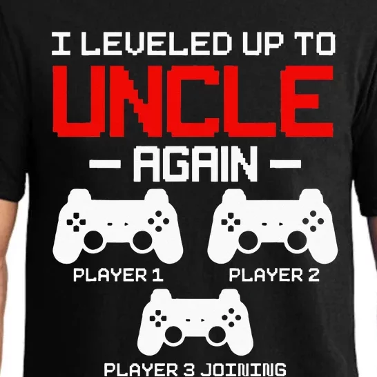 Leveled Up To Uncle Again Promoted To Uncle Video Gamer Pajama Set