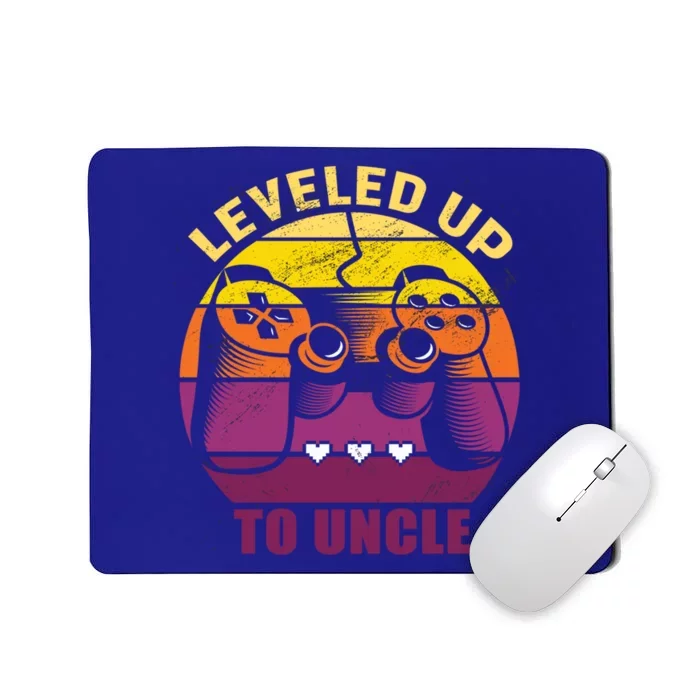 Leveled Up To Uncle Promoted To Uncle Retro Vintage Gamer Gift Mousepad