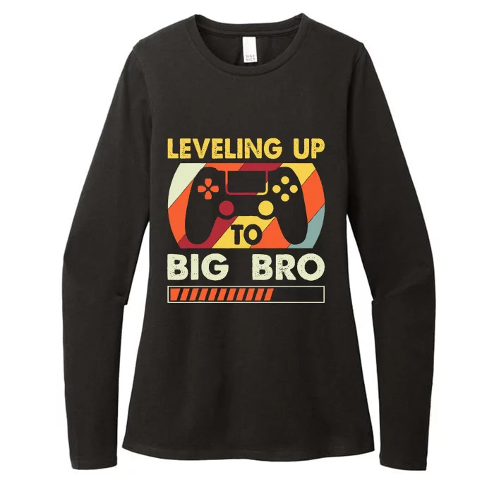 Leveling Up To Big Bro Vintage Future Brother Womens CVC Long Sleeve Shirt