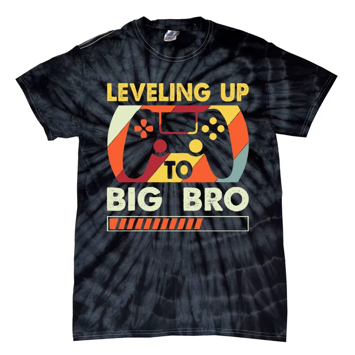 Leveling Up To Big Bro Vintage Future Brother Tie-Dye T-Shirt