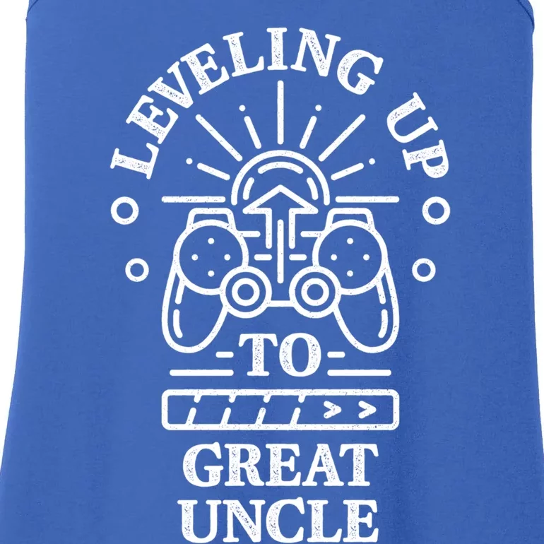 Leveling Up To Great Uncle Promoted To Granduncle Gamer Cool Gift Ladies Essential Tank