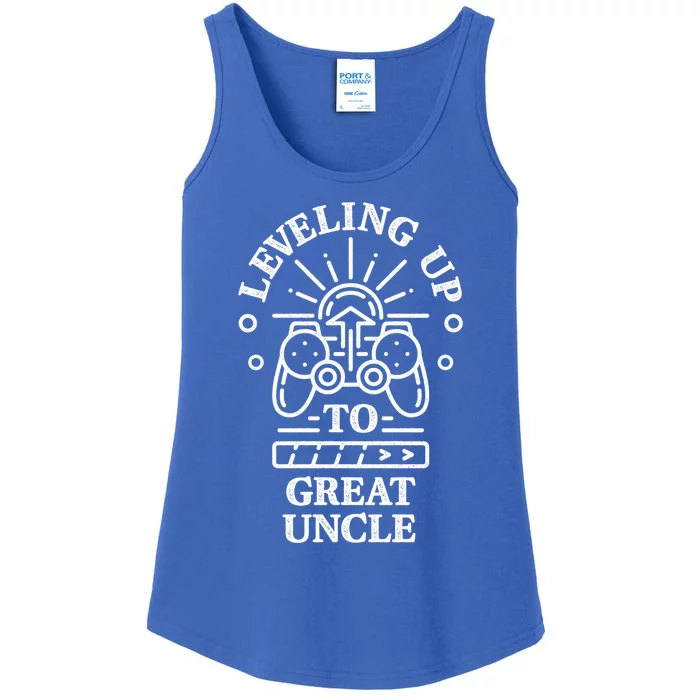 Leveling Up To Great Uncle Promoted To Granduncle Gamer Cool Gift Ladies Essential Tank